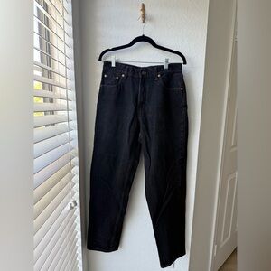 LEVIS 560 BLACK LOOSE FIT STRAIGHT LEG JEANS SIZE 12 EUC